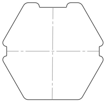 elero Adapterset Motorkupplungsset für RH- und NHK-Antriebe, Profilrohr Ø 85 mm, 6-kant, Butzbach #220370001