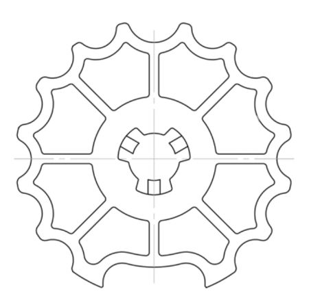 elero Adapterset Motorkupplungsset für RH- und NHK-Antriebe, Nutrohr 90,5x1,25 MHZ #220850001