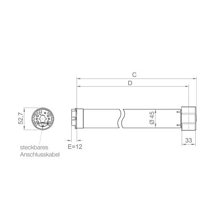 elero RolTop M10-868 RH Funk-Rollladenantrieb (mit geräuschloser Softbremse) #382220006