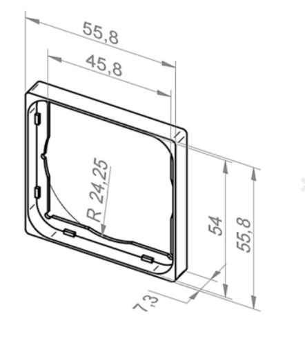 elero Universal Adapterrahmen für ProLine Steuerungen #143037601 #143038601