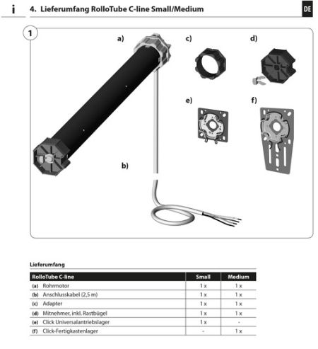 Rademacher CLIS 10/16PZ RolloTube C-line Small 10 Nm #22401056