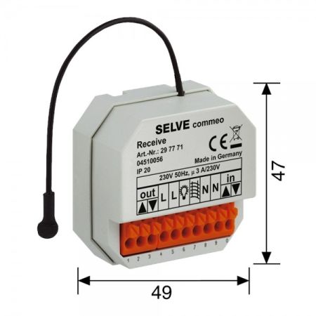 SELVE commeo Receive - Funk-Empfänger für leitungsgebundene Motore #297771