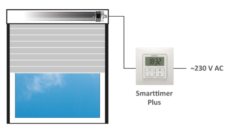 SELVE Zeitschaltuhr Selve Smarttimer Plus, incl. Abdeckrahmen 1-fach, polarweiß #296500