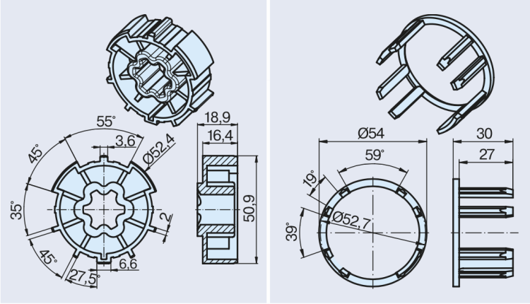 Becker ➤ Adapterset ZF54, Rollladen #49303004420 #49303004430 #49303004320 ✅ online kaufen!