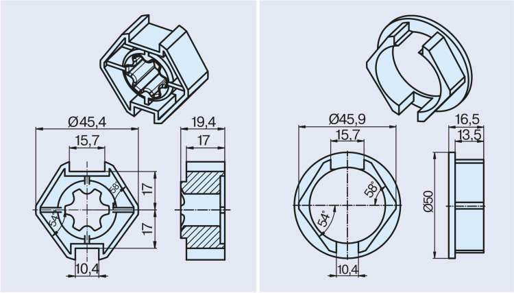 Becker ➤ Adapterset 50x2 Rolmatic, Universal #49303001030 #49303001040 ✅ online kaufen!