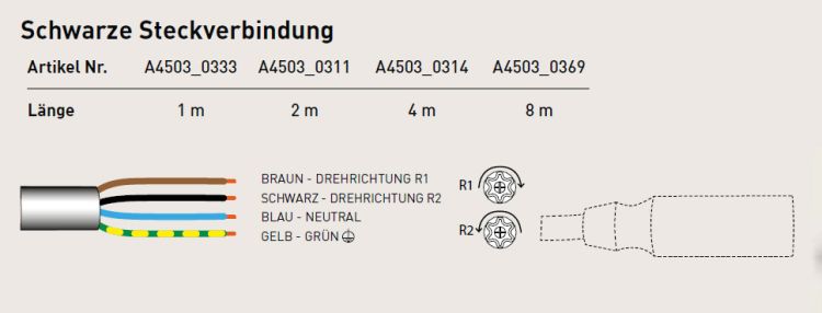 Cherubini EASY- Zuleitungskabel 2 m #A4503_0311