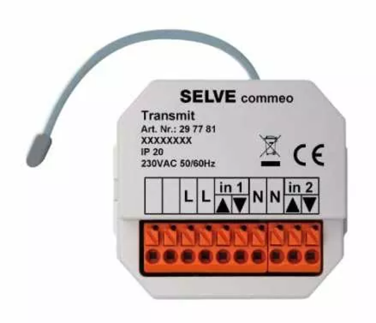 Selve ➤  commeo Transmit Funk-Sender✓ für Leitungsgebundene Steuerungen✓ #297781 ✅ online kaufen!