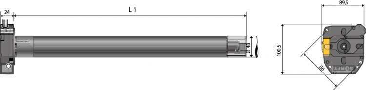 Somfy ➤ LT 50 Gemini 25/17 NHK-Kompakt ✅ Markisenmotor DS 78 #1043248 #1043250 #1043251