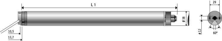 Somfy Oximo 40 io 13/10 Rollladenmotor SW 40 x 0,6 #1040000 #1040002 #1040004