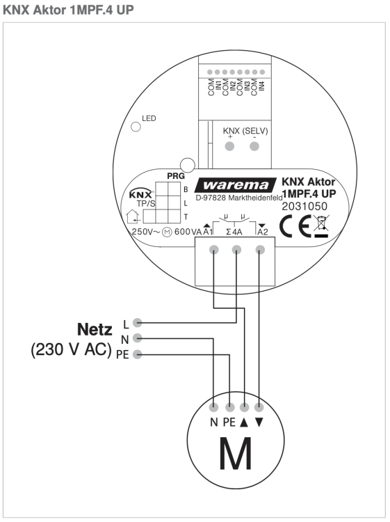 WAREMA KNX Aktor 1MPF.4 UP #2031050