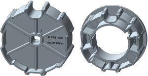 Rademacher ➤ Adapter/Mitnehmer-Set AM45-D85R für 85er Nutrohr mit Flach-/Rundnut✓ #93850135✅ online kaufen!