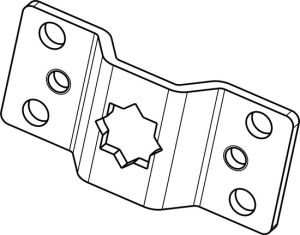 Rademacher ➤ Antriebslager 4016-04 gekröpft, 16mm Stern, 4-fach Bohrung✓ #94401604✅ online kaufen!